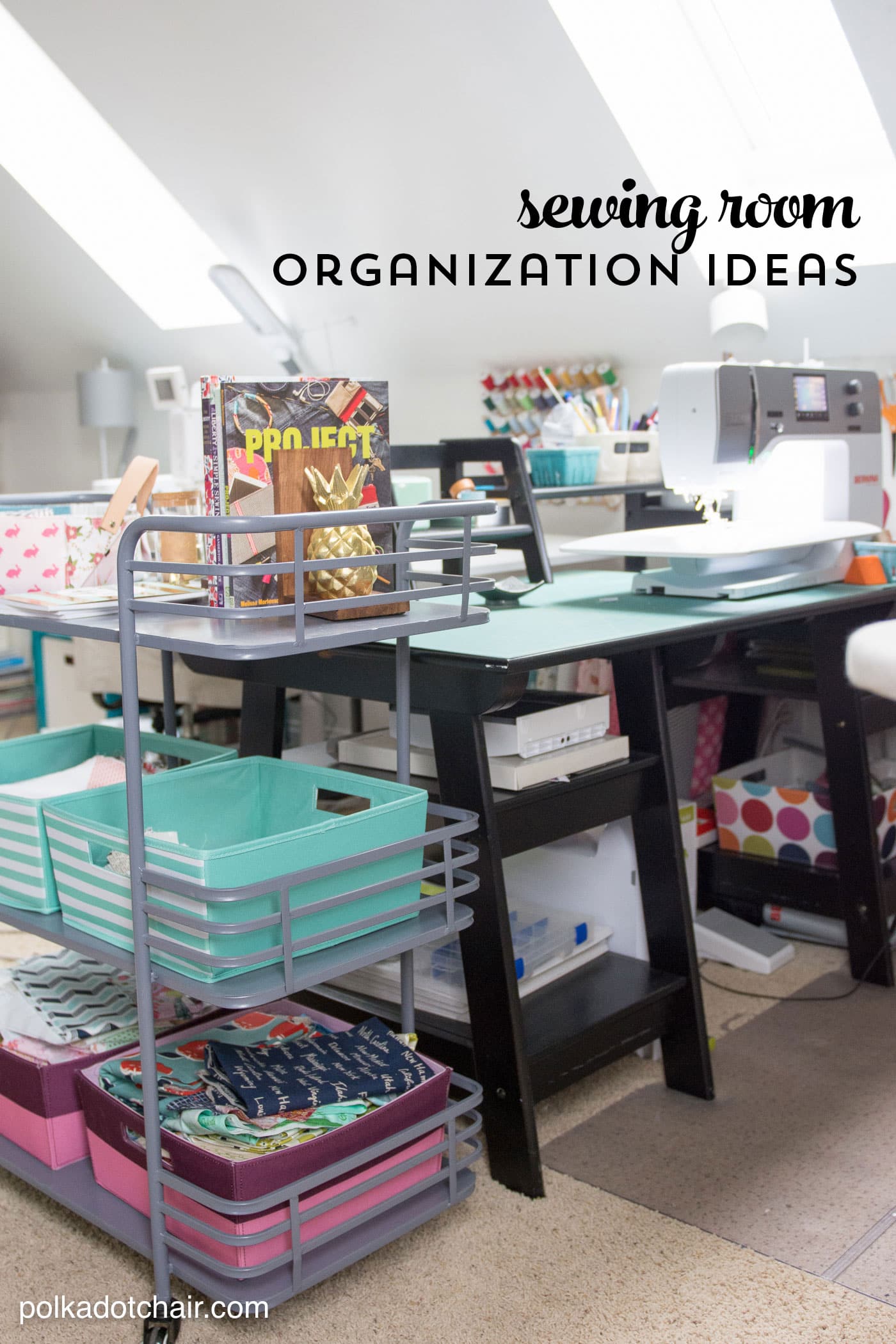 Cute Sewing Room organization ideas 