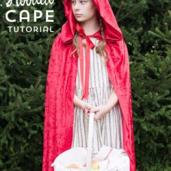 How to make a hooded cape for Halloween - tutorial teaches you how to resize it for kids or adults