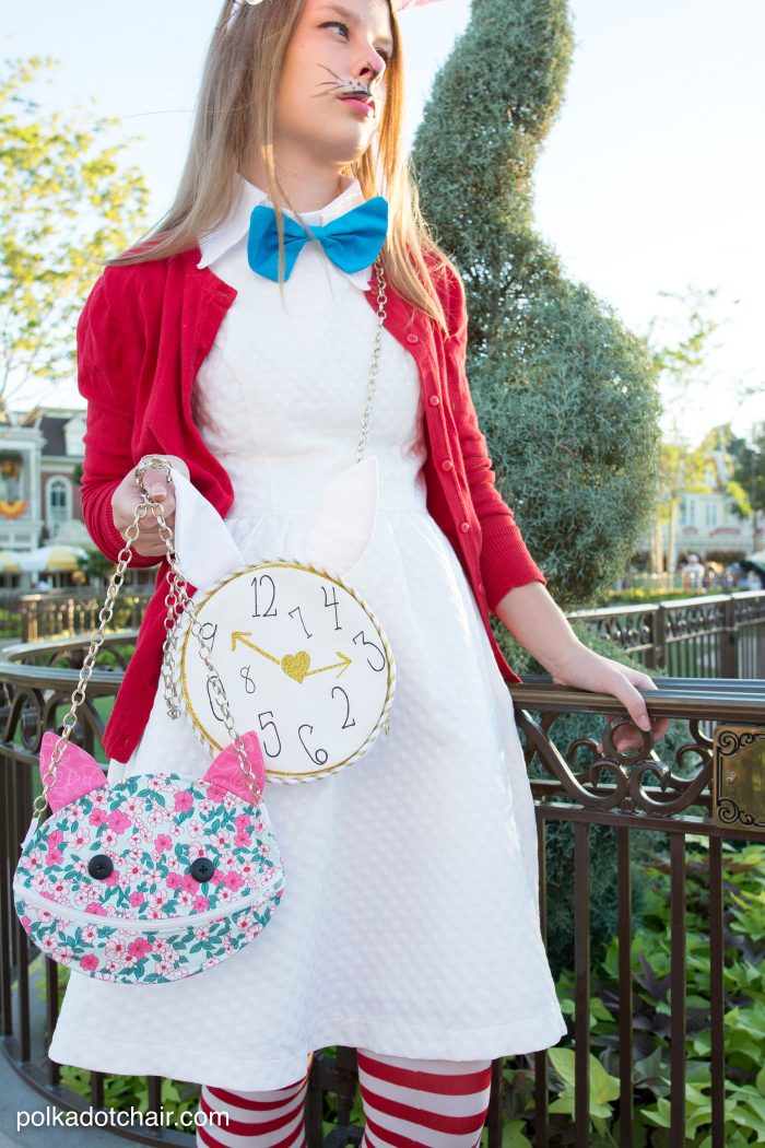 No Sew Family Alice In Wonderland Costume Ideas Polka Dot Chair - Alice In Wonderland Rabbit Costume Diy