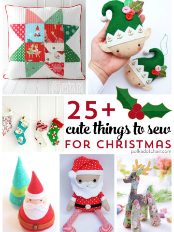 From stockings, to pillows, to ornaments and decorations. More than 25 cute things to sew for Christmas!