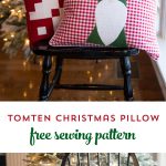 Free Sewing Pattern for a Tomten Christmas Gnome pillow - makes a cute DIY Christmas decoration!!