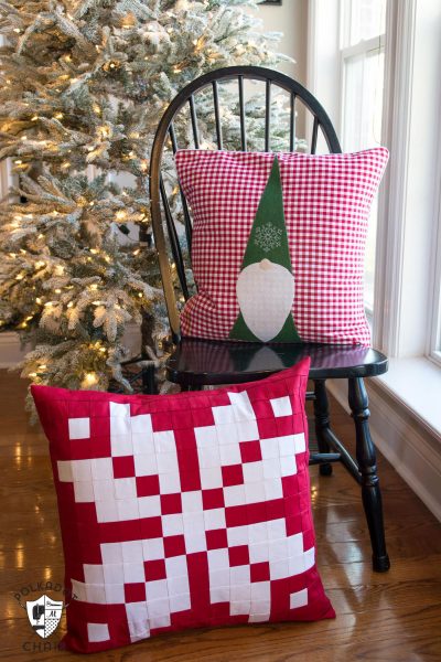 Free Sewing Pattern for a Tomten Christmas Gnome pillow - makes a cute DIY Christmas decoration!!