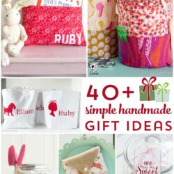 More than 40 ideas for cute handmade gifts. Perfect for Christmas or any other time of the year. Lots of gifts to sew or to craft!