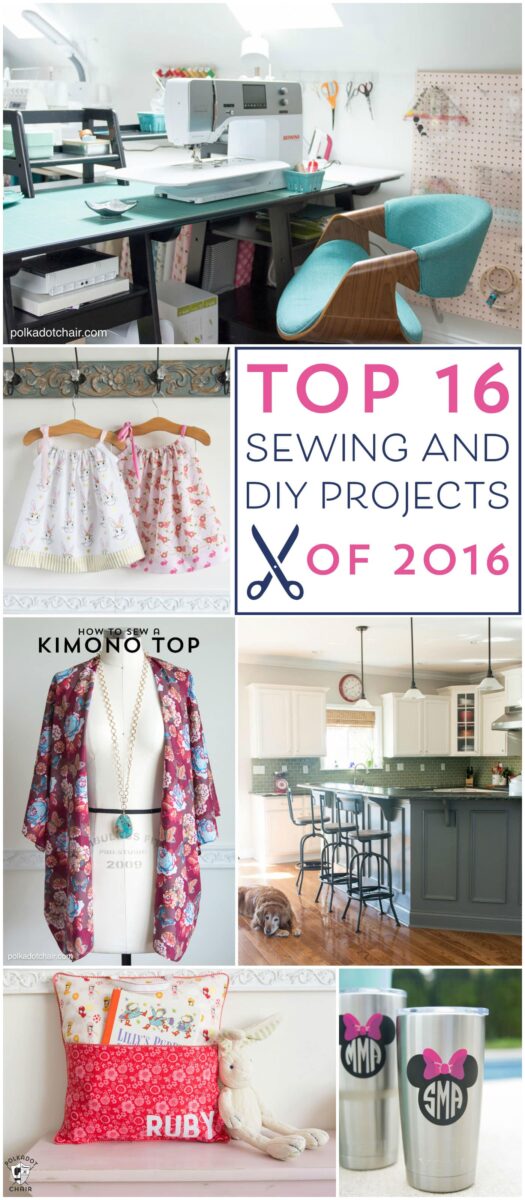 The best sewing and DIY projects of 2016 - so many cute ideas and free tutorials!