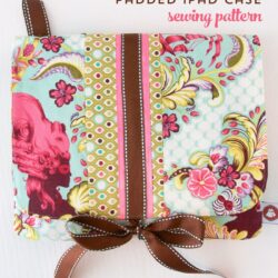 Tutorial for a padded ipad or tablet case. A free ipad case sewing pattern available on polkadotchair.com
