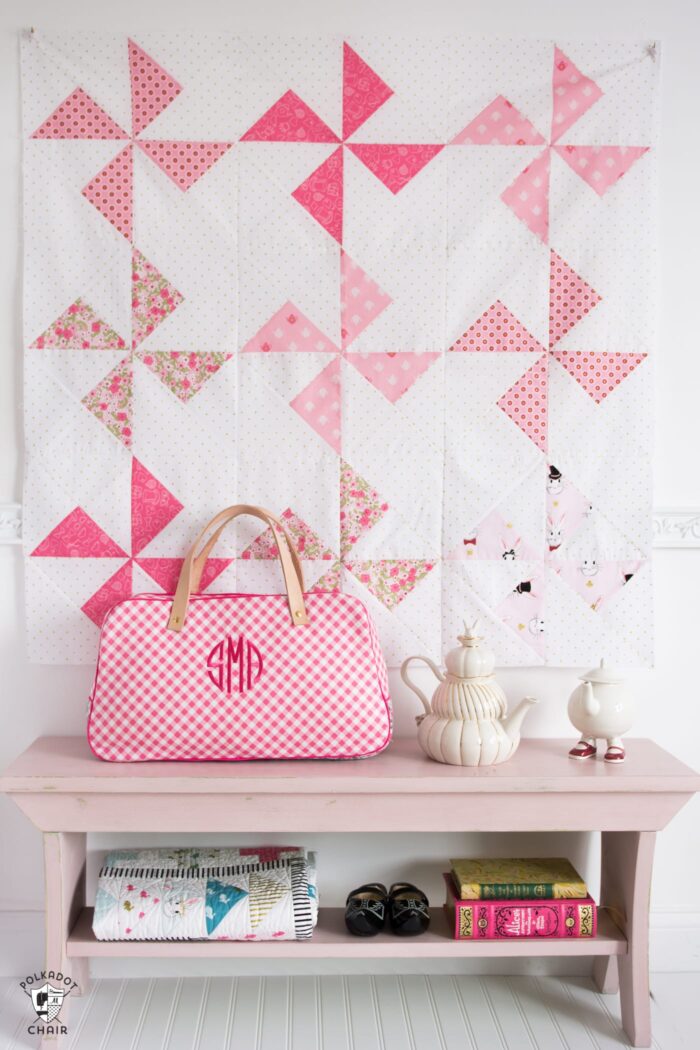 Cute sewing projects made with Wonderland Two Fabric, lots of quilt ideas, tote bags and gifts to sew