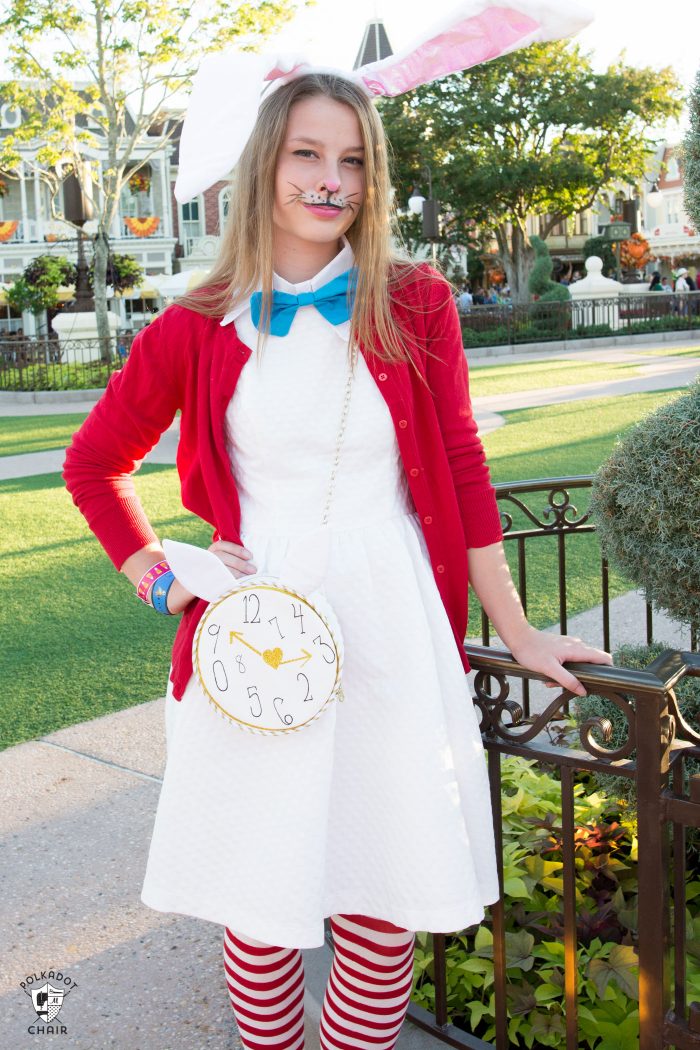 disneybound outfit white rabbit diy