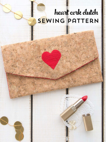 DIY Cork Clutch Sewing Pattern by Melissa Mortenson for JoAnn Stores