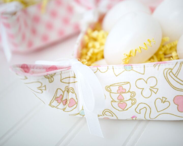 Fabric Basket Sewing Tutorial - The Polka Dot Chair