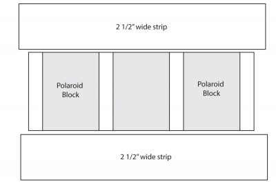 Free tutorial for a polaroid quilt block zip pouch - such a cute way to store your sewing or quilting supplies!