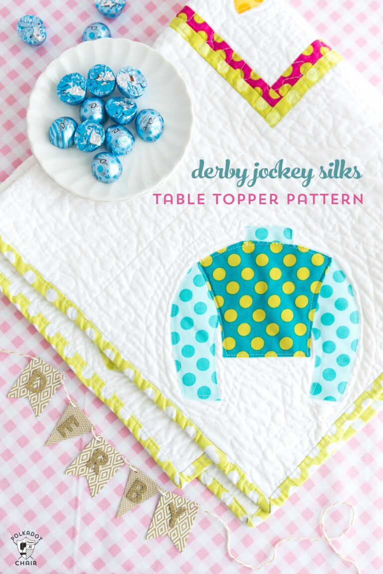 Jockey Silks Table Topper Pattern; A DIY Derby Project