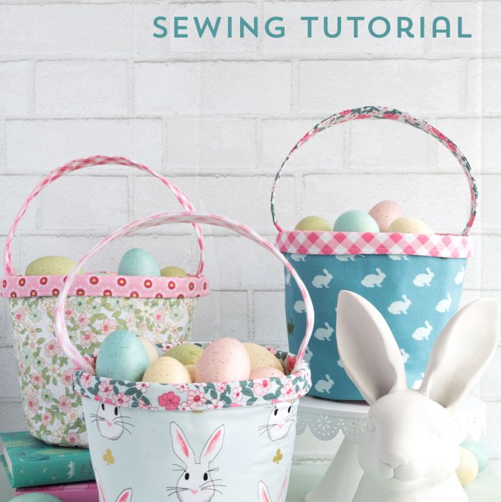 Mini Easter Basket Sewing Pattern - The Polka Dot Chair