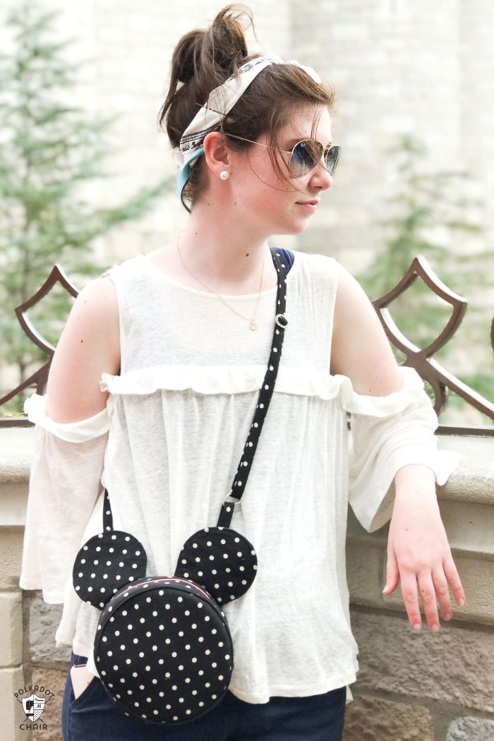 Mickey Mouse Purse Sewing Pattern Polka Dot Chair