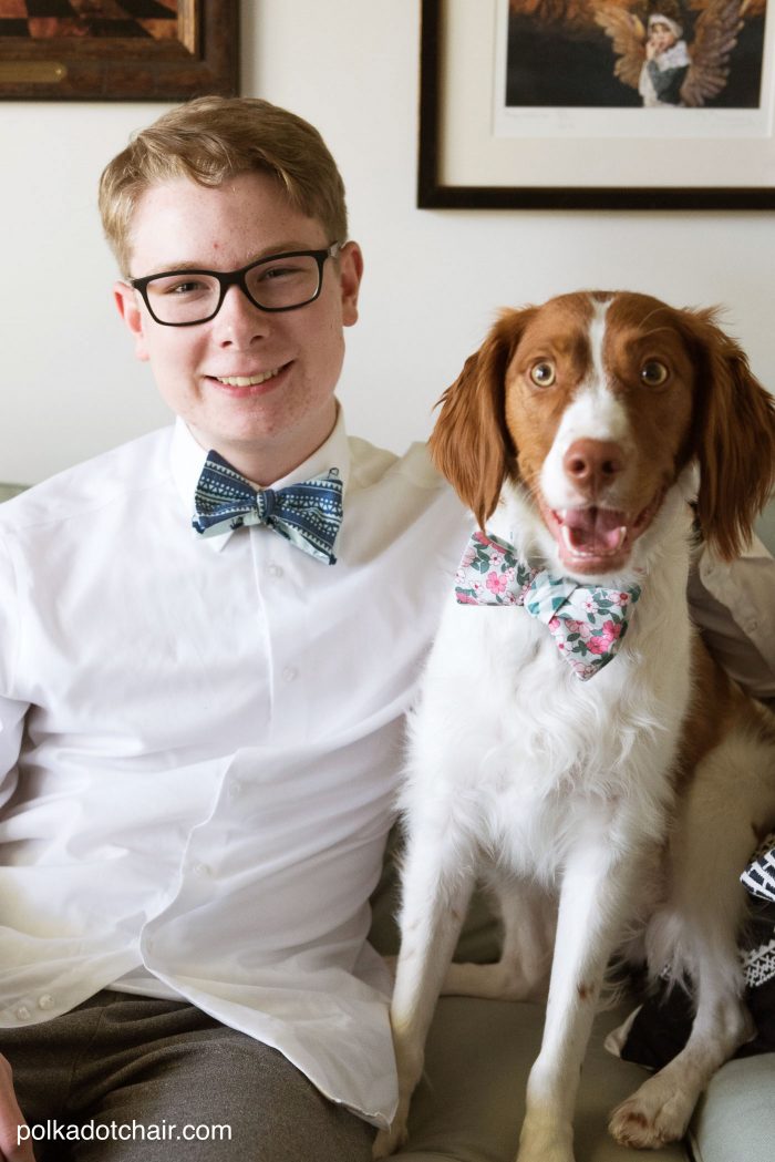 Learn how to sew a bow tie that really ties! A free simple free sewing tutorial on polkadotchair.com