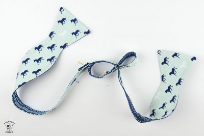 Learn how to sew a bow tie that really ties! A free simple free sewing tutorial on polkadotchair.com