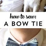 Learn how to sew a bow tie that really ties! A free simple free sewing tutorial on polkadotchair.com