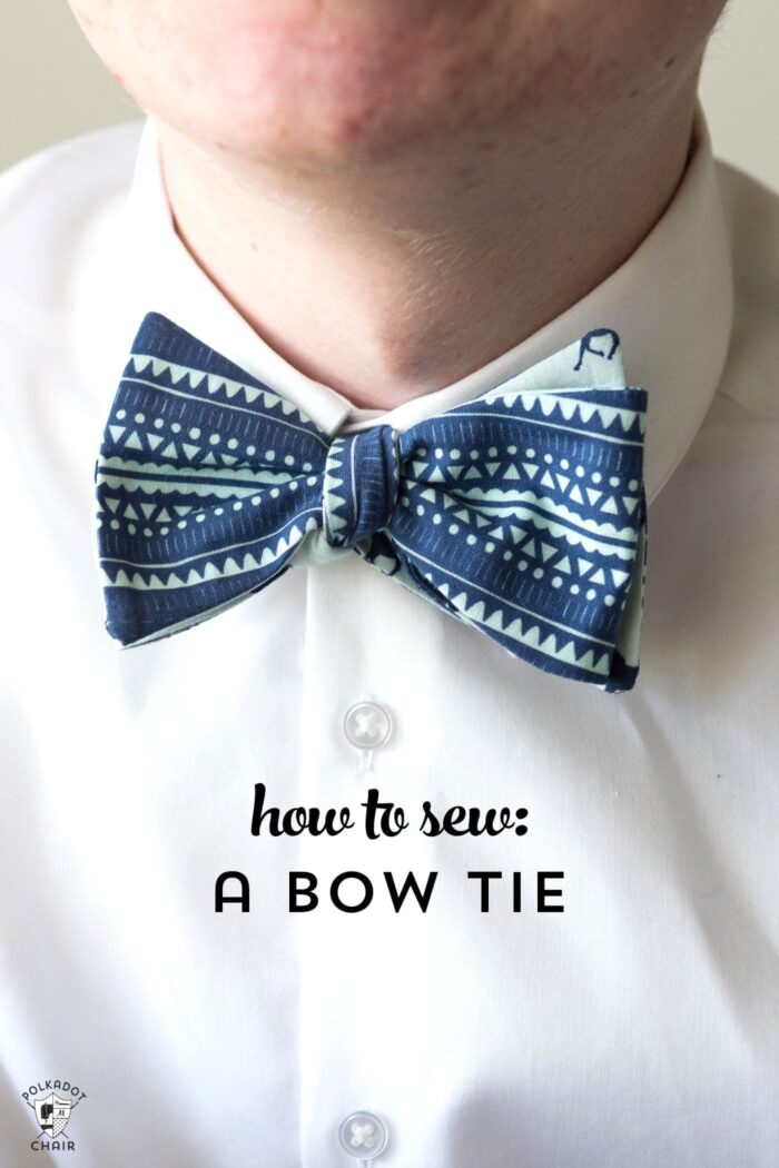 How to Sew a Bow Tie that ties! - The Polka Dot Chair