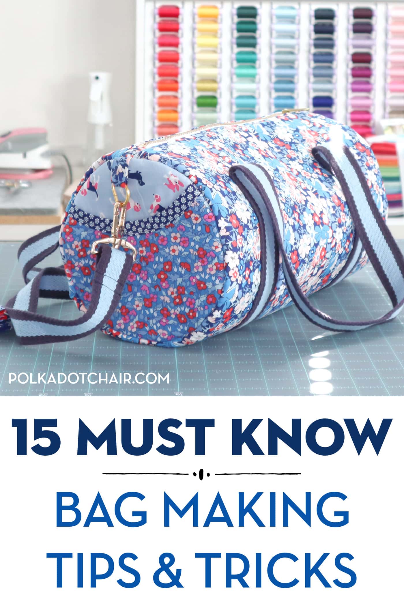 Project Bag Sewing Pattern :: Duffel Bag 