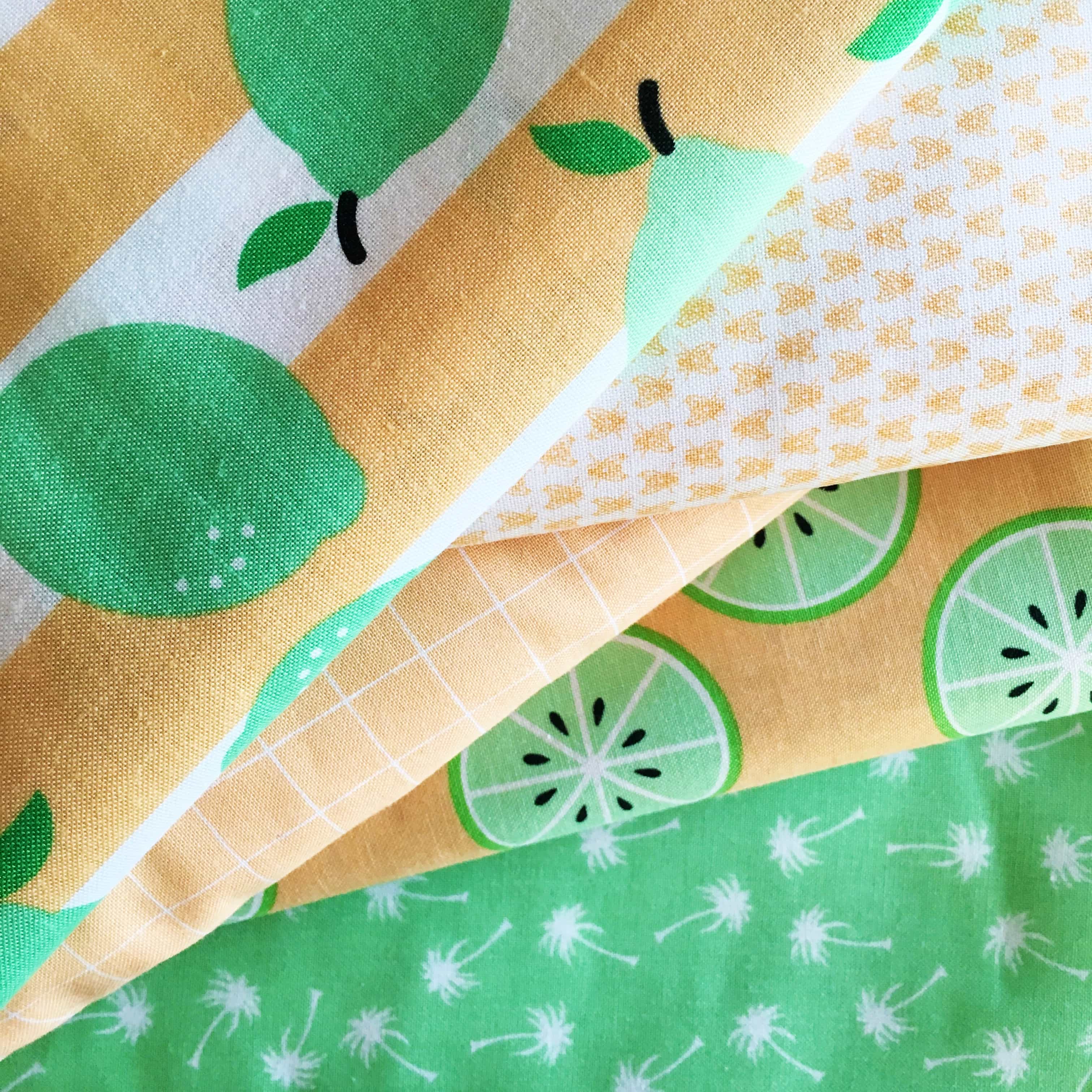 Lime themed fabric