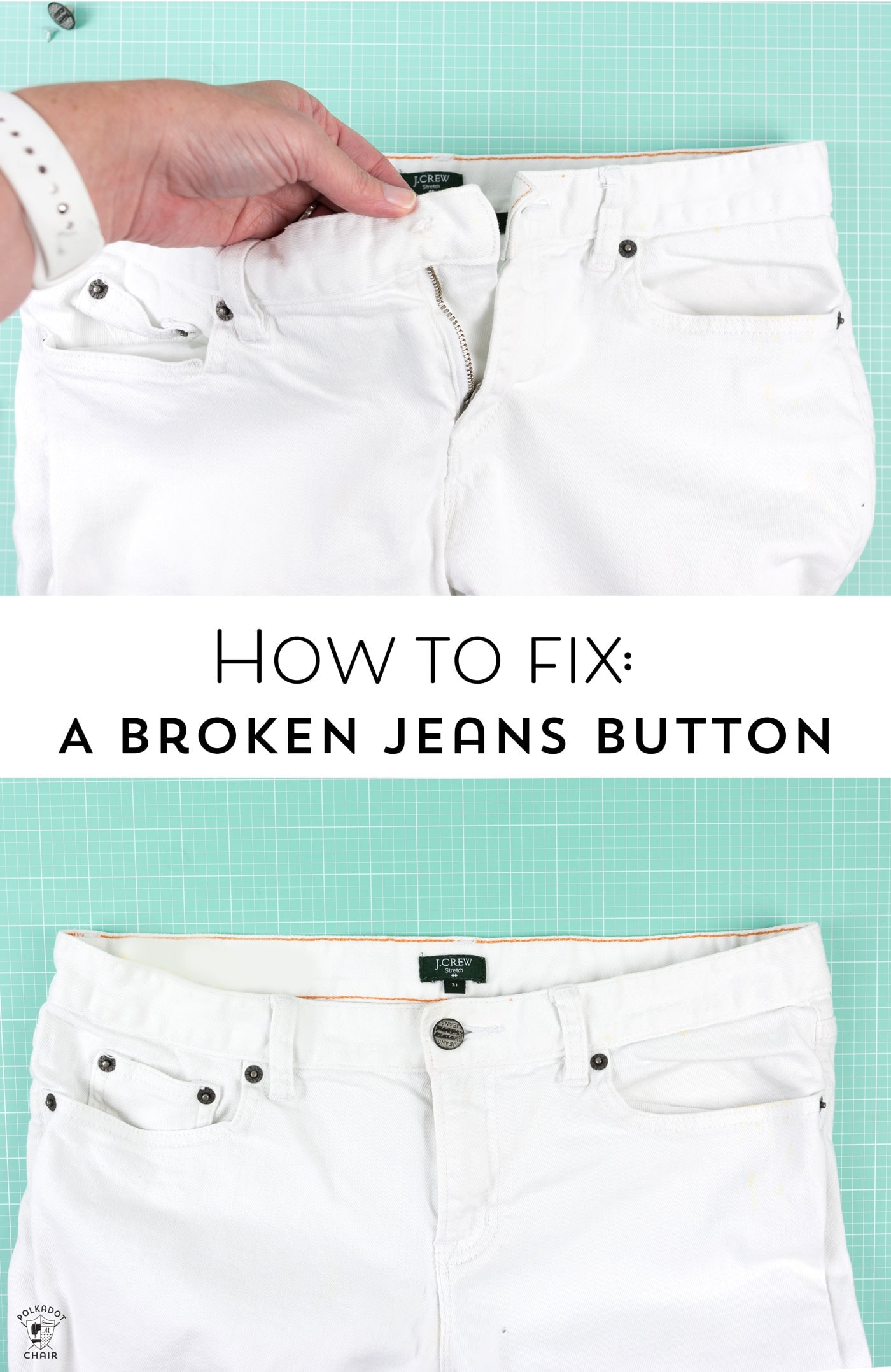 How to Fix a Broken Jeans Button