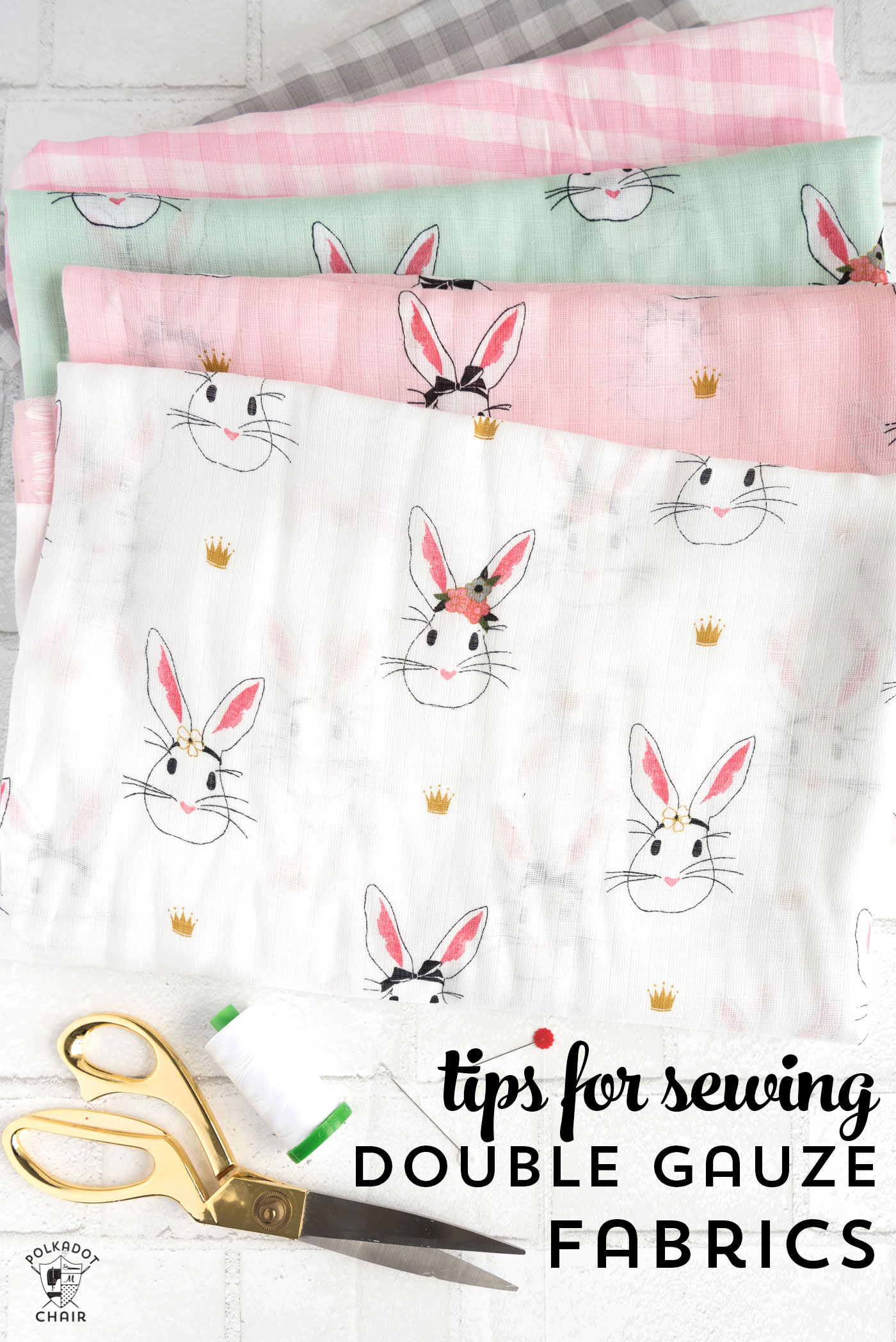 Tips for sewing with double gauze fabrics and double gauze fabric project ideas and care guidelines