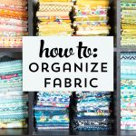 Keep your fabric stash organized ! Great tips for how to organize fabric by color !