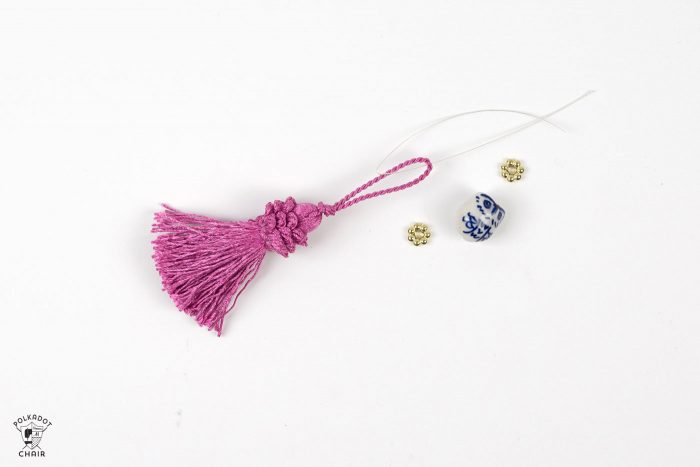 DIY Beaded Tassel Necklace Tutorial - The Polka Dot Chair