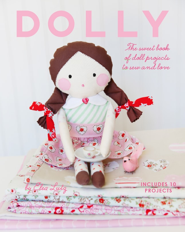 Review of the Dolly Book by Elea Lutz- lots of cute patterns for handmade dolls and accessories 