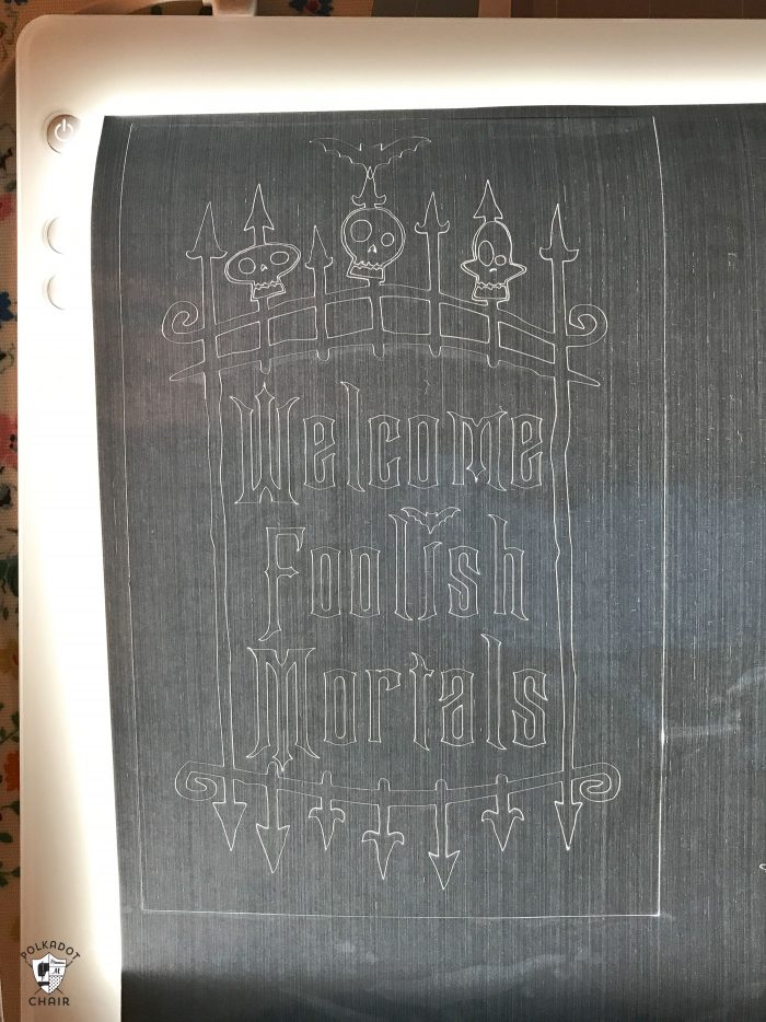 DIY Halloween Decorating Ideas inspired by the Haunted Mansion - how to make cute Haunted Mansion Lanterns. Includes free cut files for your Cricut. 