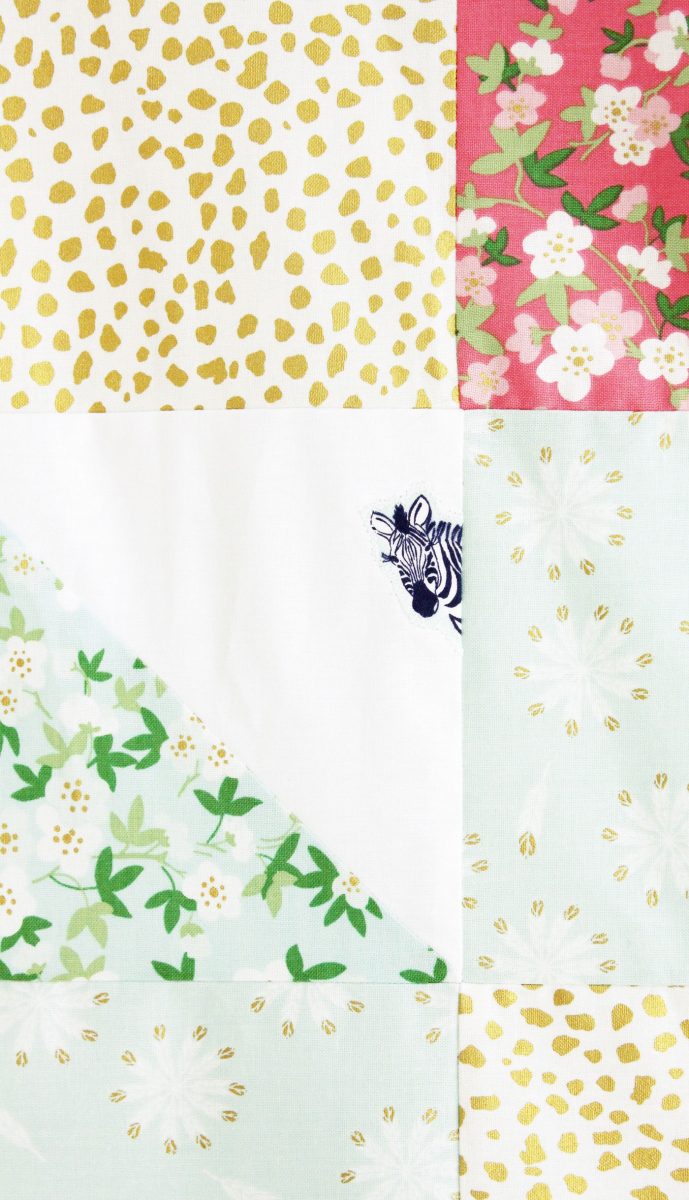 Cute free Lap Quilt Tutorial, the Hidden Safari Party quilt - 