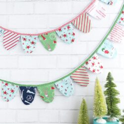 How to make a cute fabric banner for Christmas or any other holiday! A free project included with a Cricut Maker Machine.