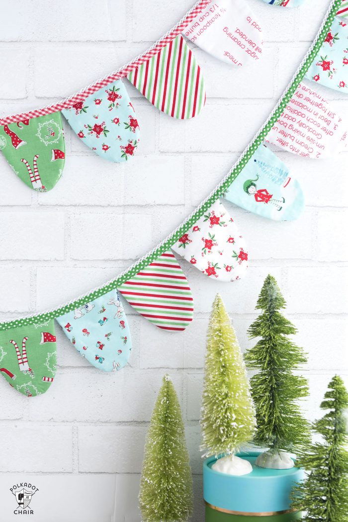 How to make a cute fabric banner for Christmas or any other holiday! A free project included with a Cricut Maker Machine.