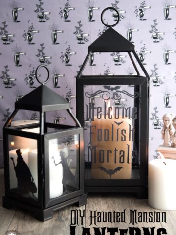 DIY Haunted Mansion Inspired Lanterns by Melissa Mortenson of polkadotchair.com