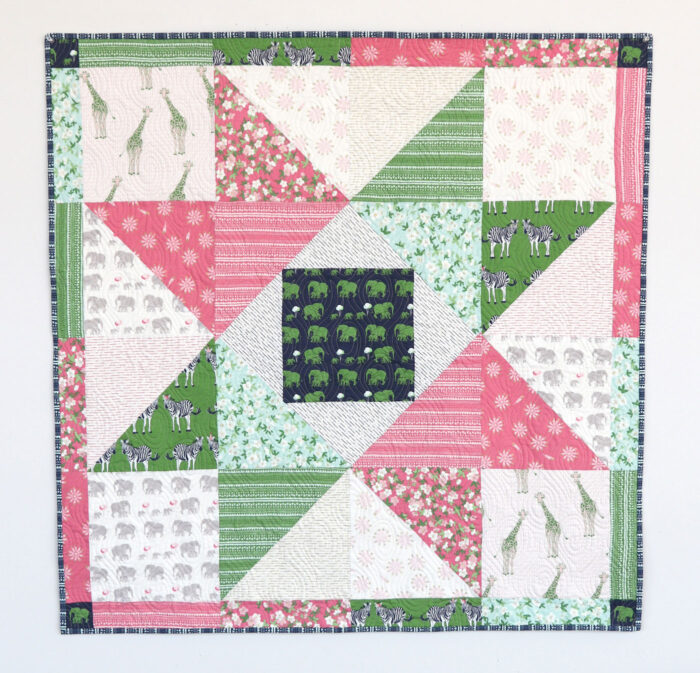 Patchwork Star Baby Quilt Tutorial by Amy Smart of Diary of a Quilter - uses Safari Party Fabrics by Riley Blake Designs, SO CUTE!!