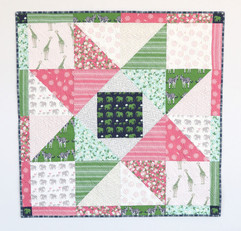 Patchwork Star Baby Quilt Tutorial by Diary of a Quilter
