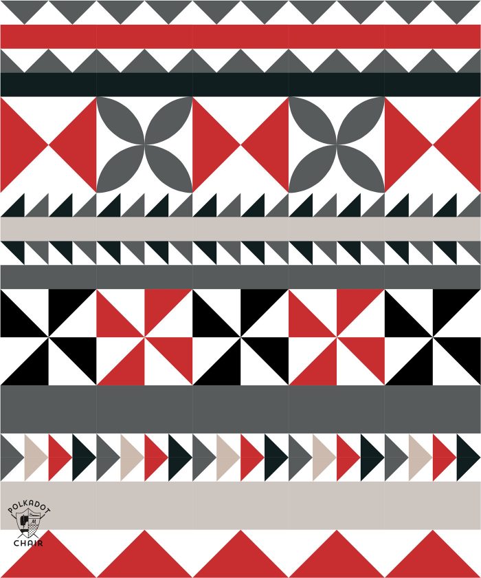 Seasonal Safari Quilt Pattern - offered as a free quilt along this Fall from the polkadotchair.com blog!