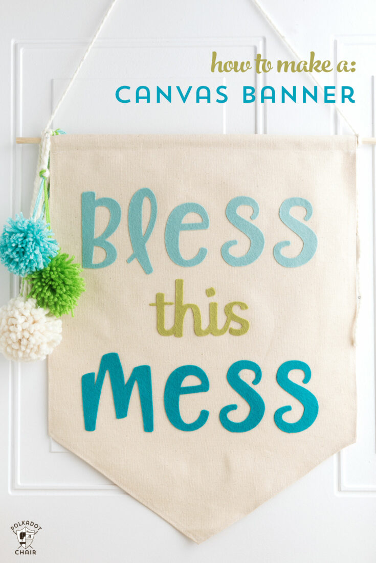 13 DIY Canvas Banner and Pennant Tutorials The Polka Dot Chair