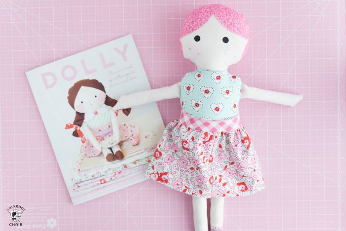 Review of the Dolly Book by Elea Lutz- lots of cute patterns for handmade dolls and accessories 