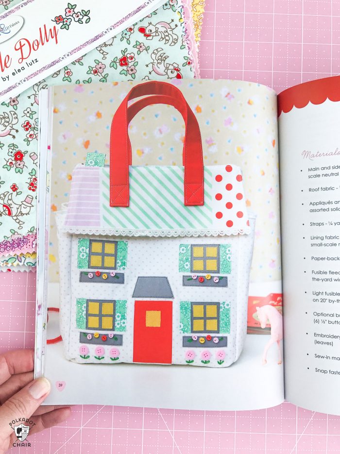 Review of the Dolly Book by Elea Lutz- lots of cute patterns for handmade dolls and accessories 