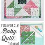 Patchwork Star Baby Quilt Tutorial by Amy Smart of Diary of a Quilter - uses Safari Party Fabrics by Riley Blake Designs, SO CUTE!!