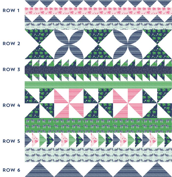 Seasonal Safari Quilt Pattern - offered as a free quilt along this Fall from the polkadotchair.com blog!