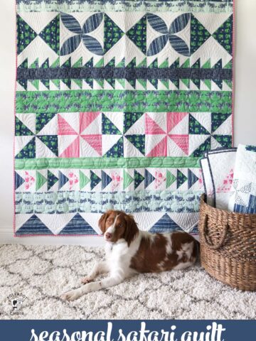 Seasonal Safari Quilt Pattern - offered as a free quilt along this Fall from the polkadotchair.com blog!