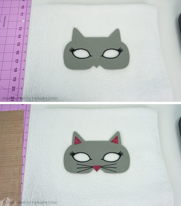 Adorable and EASY DIY Scaredy Cat Costume by Made by Melli - such a fun and quick DIY Costume idea - #halloween #halloweencostume #catcostume #diycostume #easyhalloweencostume #tutorial #cricut #ironon