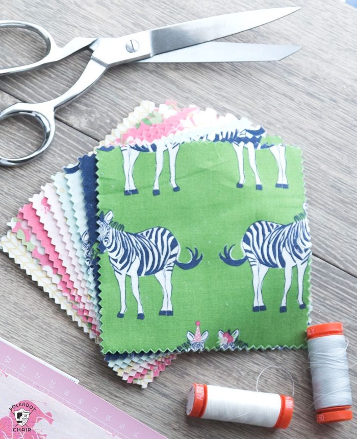 Easy Charm Pack Quilt Pattern with Safari Party Fabrics from Riley Blake Designs 