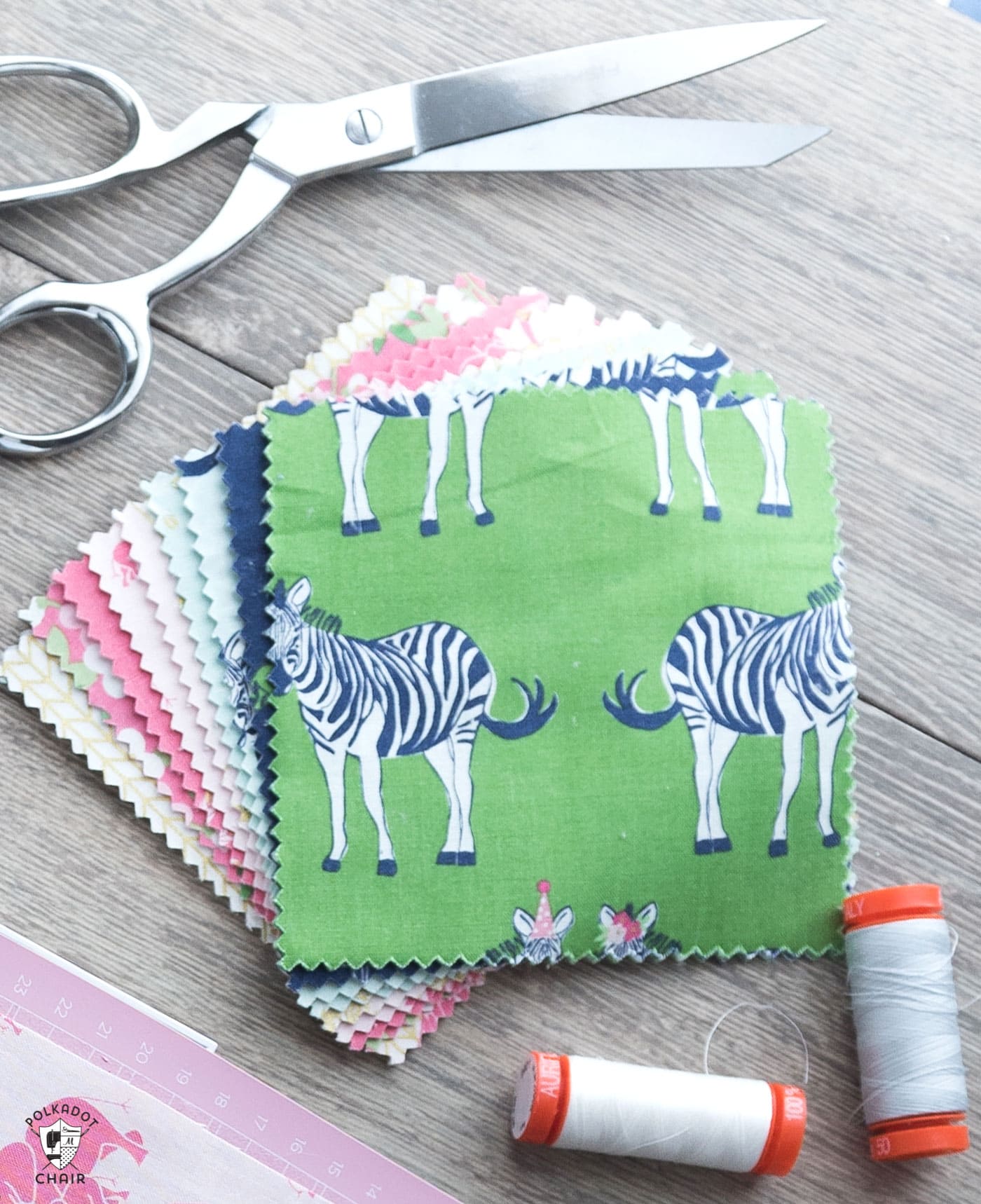 Easy Charm Pack Quilt Pattern with Safari Party Fabrics from Riley Blake Designs