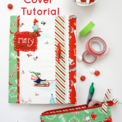 A free sewing tutorial for a Christmas Planner Cover - how to make a DIY Planner for Christmas - cute Christmas planners #Christmas #Planner #Planners #DIYPlanners #ChristmasPlanner #PlannerCover