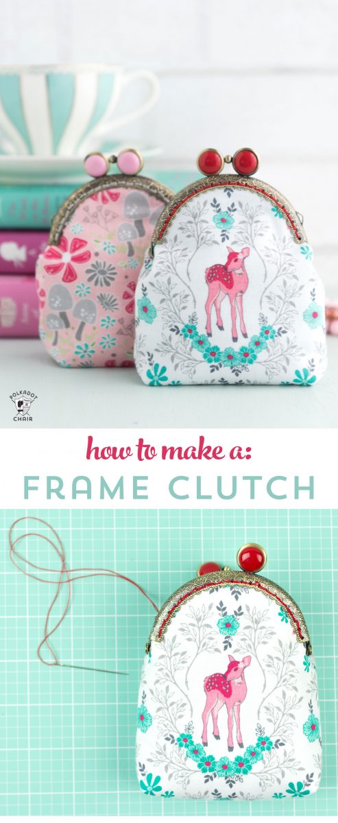 Metal Frame Purse with Embroidered Fabric – Free Sewing Pattern