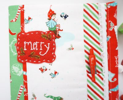 A free sewing tutorial for a Christmas Planner Cover - how to make a DIY Planner for Christmas - cute Christmas planners #Christmas #Planner #Planners #DIYPlanners #ChristmasPlanner #PlannerCover