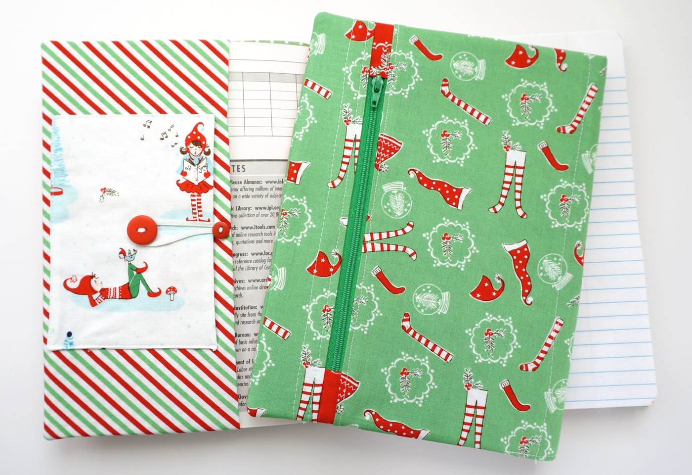 A free sewing tutorial for a Christmas Planner Cover - how to make a DIY Planner for Christmas - cute Christmas planners #Christmas #Planner #Planners #DIYPlanners #ChristmasPlanner #PlannerCover