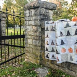 Halloween Haberdashery Quilt by Melissa Mortenson - a cute Witch's Hat Halloween Quilt pattern